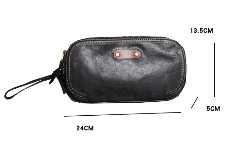 Men's Multi-functional Small Bag Cowhide Fanny Pack One Shoulder Cross-body