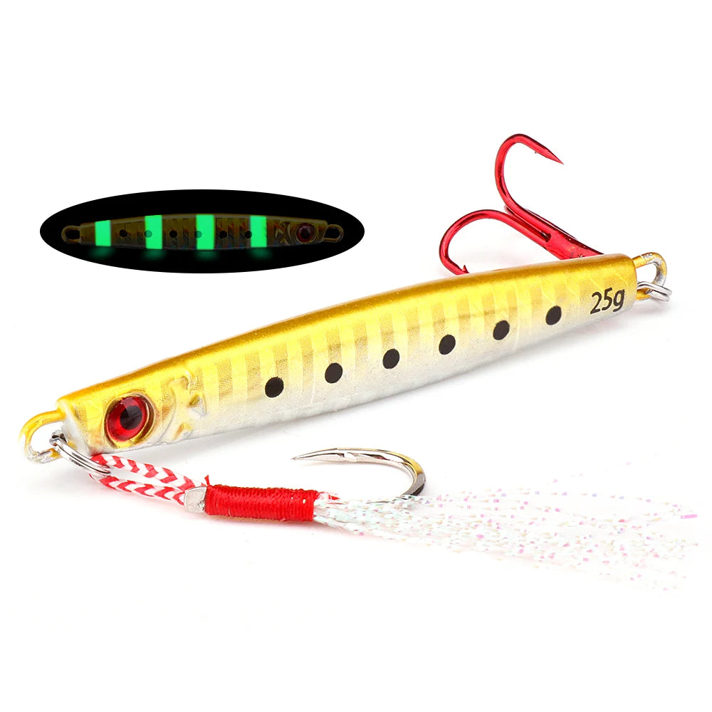 Metal Jig Spoon Fishing Lure - 25g/40g/60g for Trolling