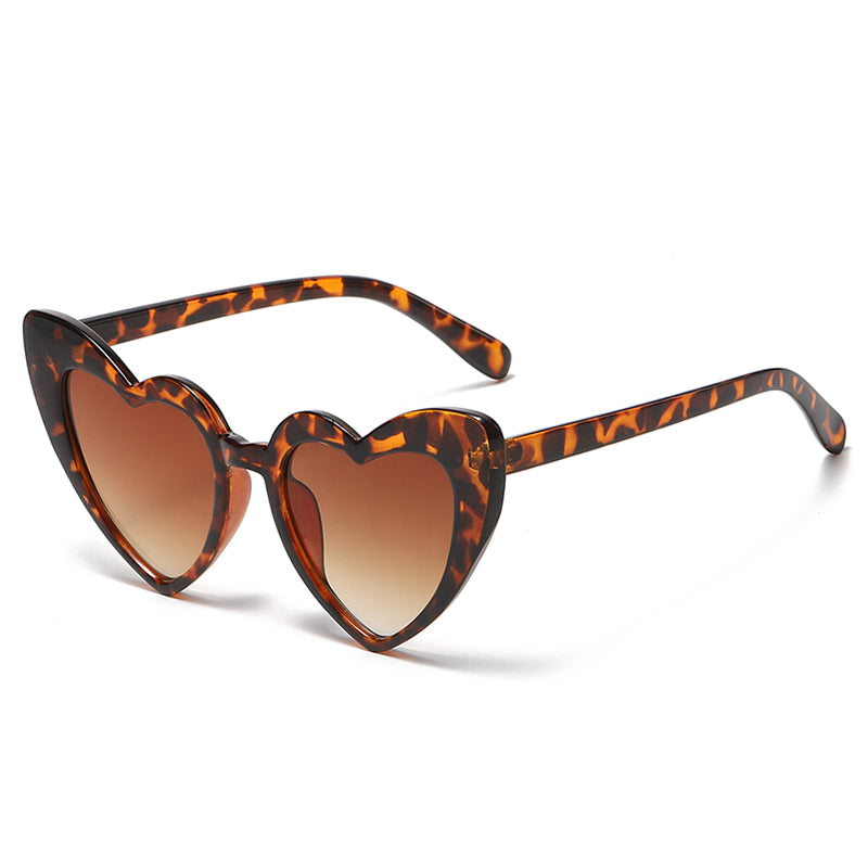 Heart-Shaped Rhinestone Cat Eye Y2K Sunglasses