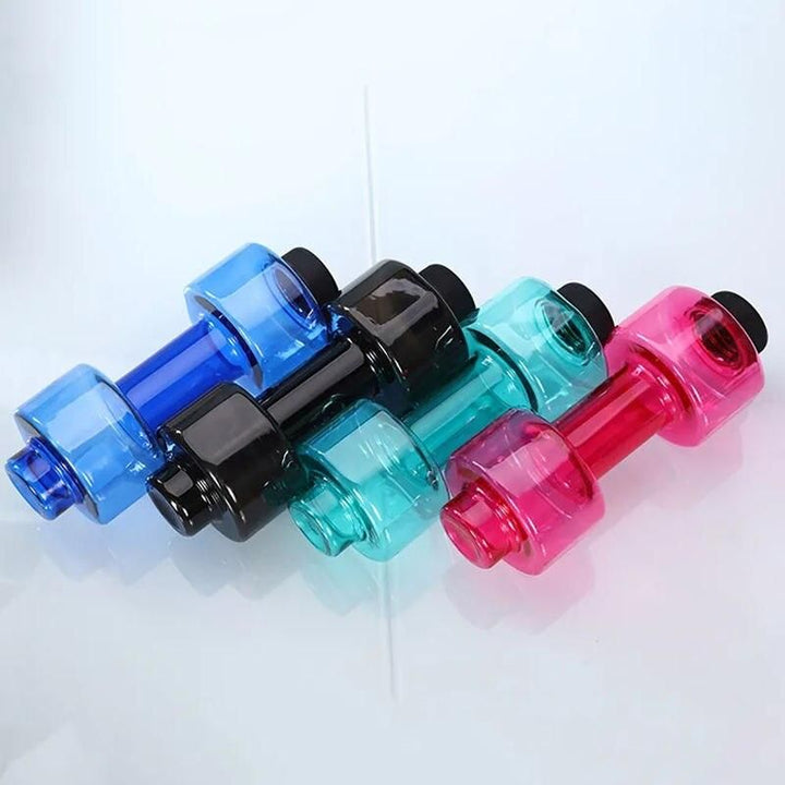 Multifunctional Dumbbell Shaped Water Bottle for Fitness Enthusiasts