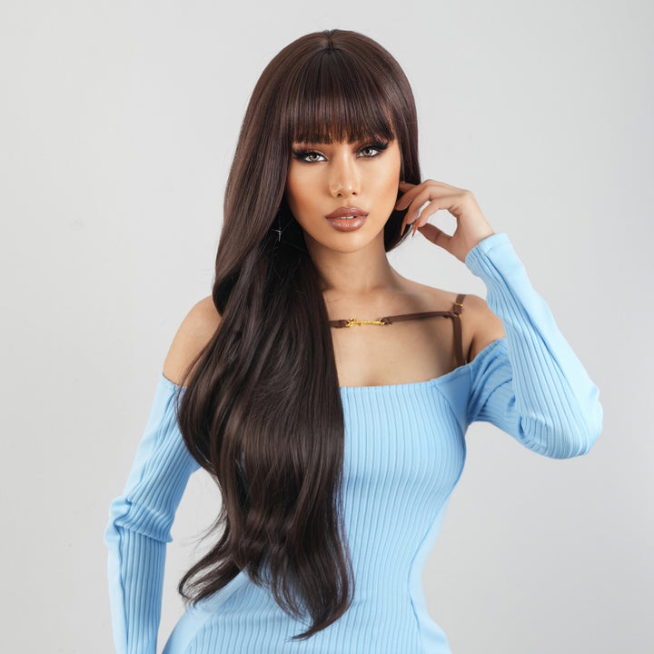 Qi Bangs Simulation Woven Chemical Fiber Wig