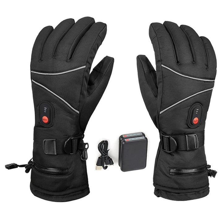 Waterproof, Windproof Electric Heated Gloves with Touchscreen