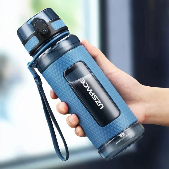 Leak-Proof Portable Sports Water Bottle with Wide Mouth & Tea Infuser