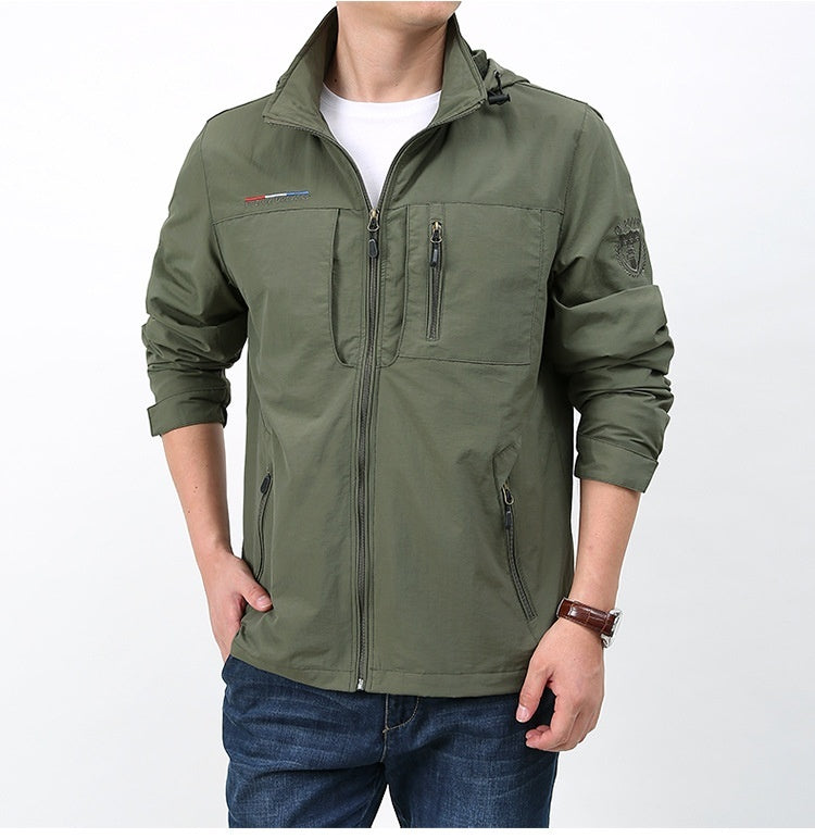 Shell Jacket Men's Casual Fashion Spring And Autumn Outdoor Loose