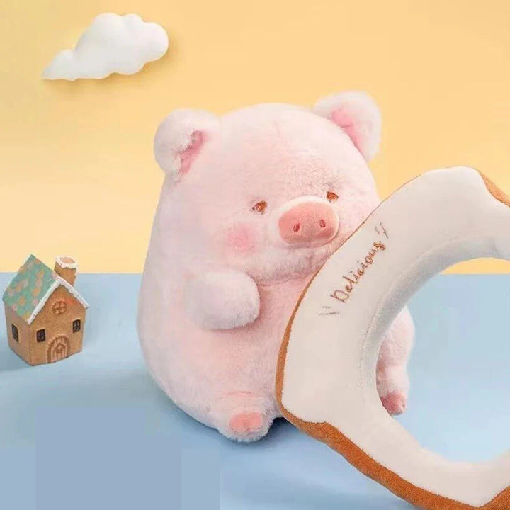 Kawaii Lulu Pig Bread Plush Toy - Adorable Stuffed Animals for Kids