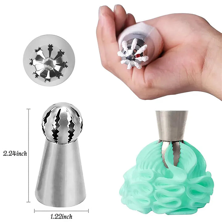 Russian Sphere Ball Icing Nozzle Set