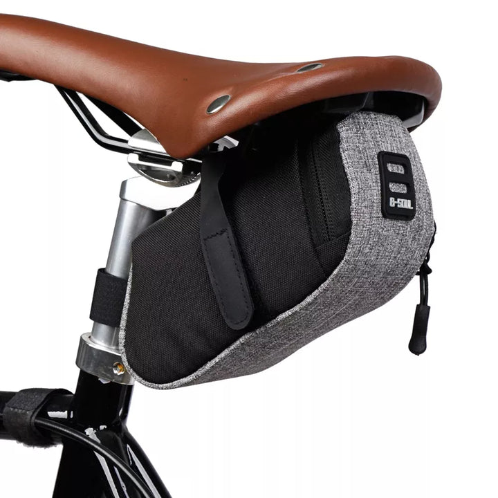 Compact High-Visibility Cycling Saddle Bag: Durable, Reflective, & Spacious