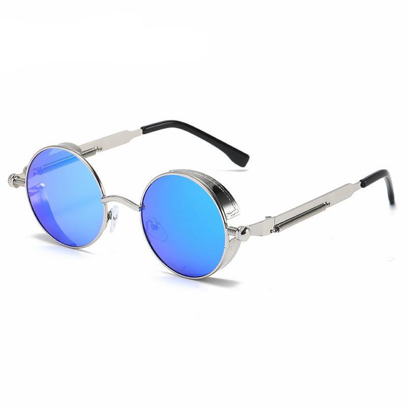 Round Metal Steampunk Sunglasses