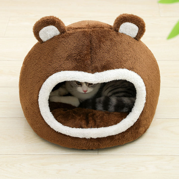 Cozy Plush Cat Bed