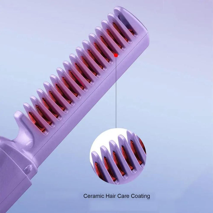 Wireless USB Portable Hair Straightener Curly Hair Comb