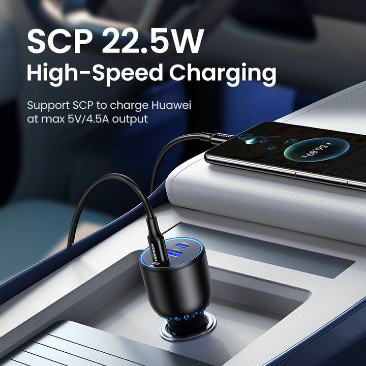 130W USB-C Car Charger for Fast and Efficient Charging