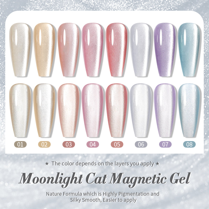 Moonlight Cat Magnetic Gel Nail Polish