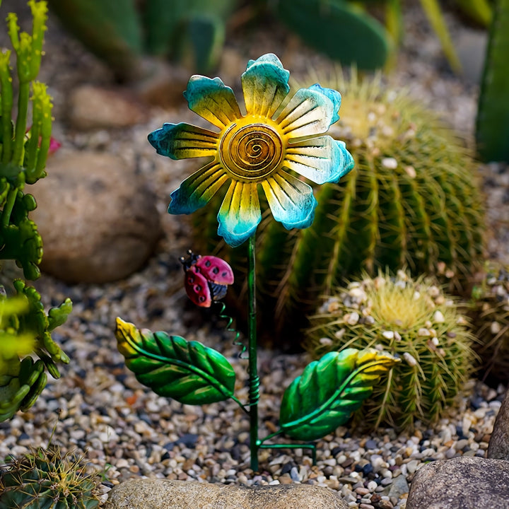 Metal Flower Garden Sculpture