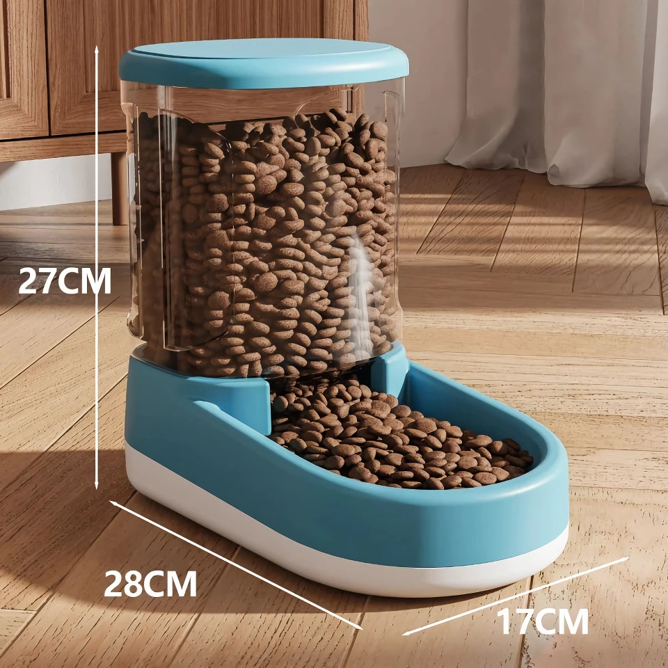 Large Capacity Dog Food Dispenser and Bowl - 3.8L Pet Feeder