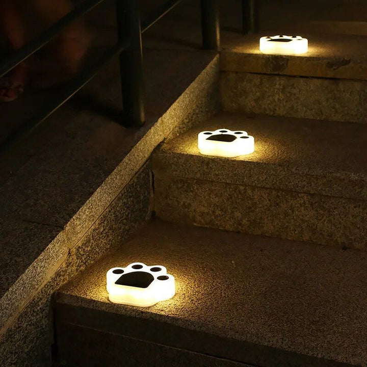 Solar Bear Paw LED Ground Lights