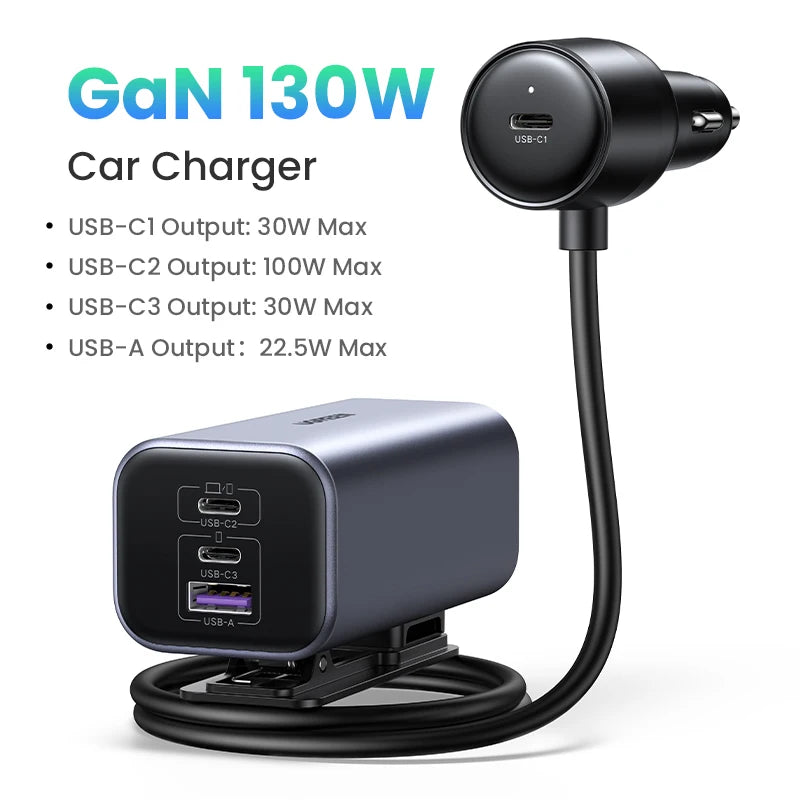 130W Fast Charging UGREEN Car Charger