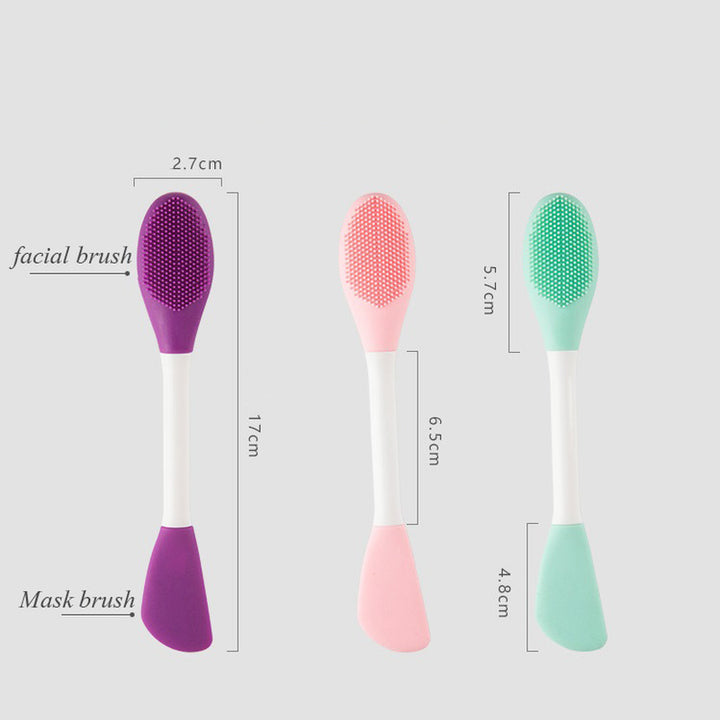 Soft Silicone Double-End Face Mask Brush