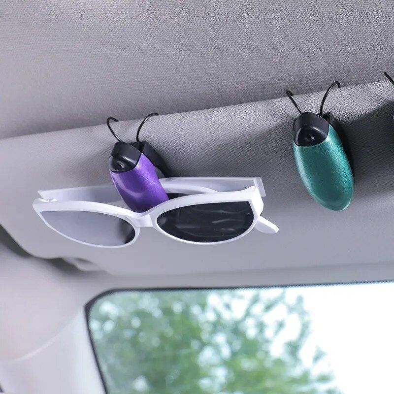 Universal Car Visor Sunglasses Holder & Card Clip