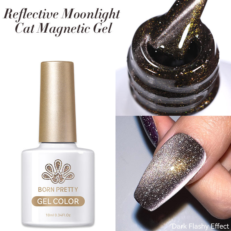 10ML Reflective Moonlight Cat Magnetic Gel Nail Polish