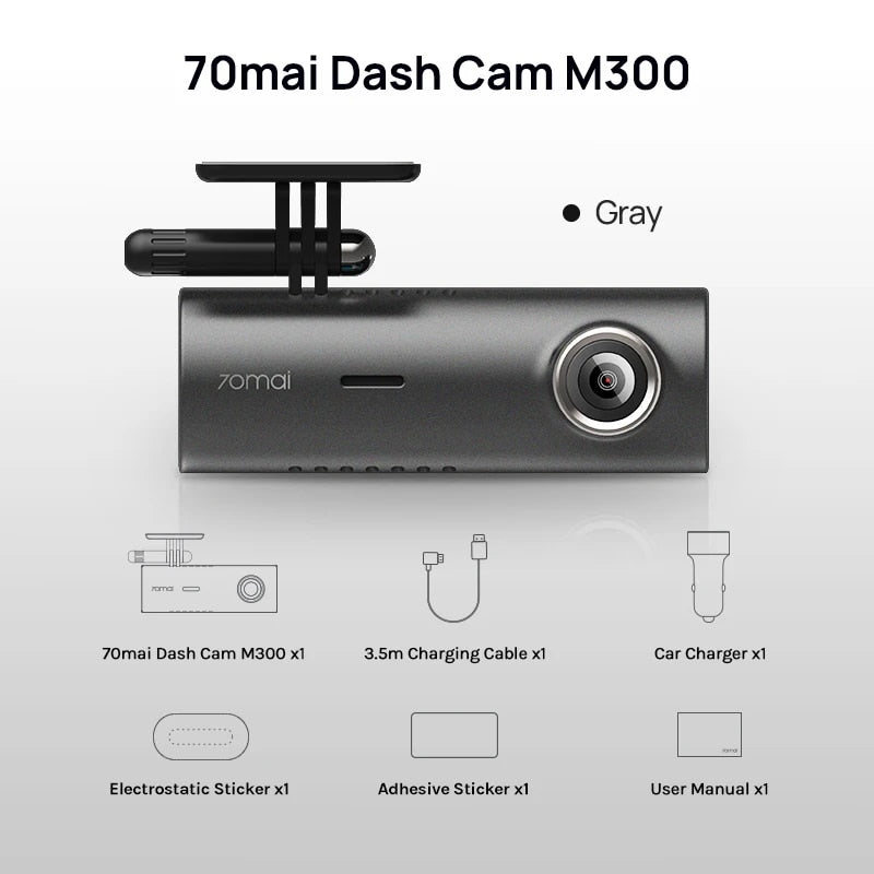 High-Resolution Night Vision Dash Cam with 1296P & 24H Parking Monitor