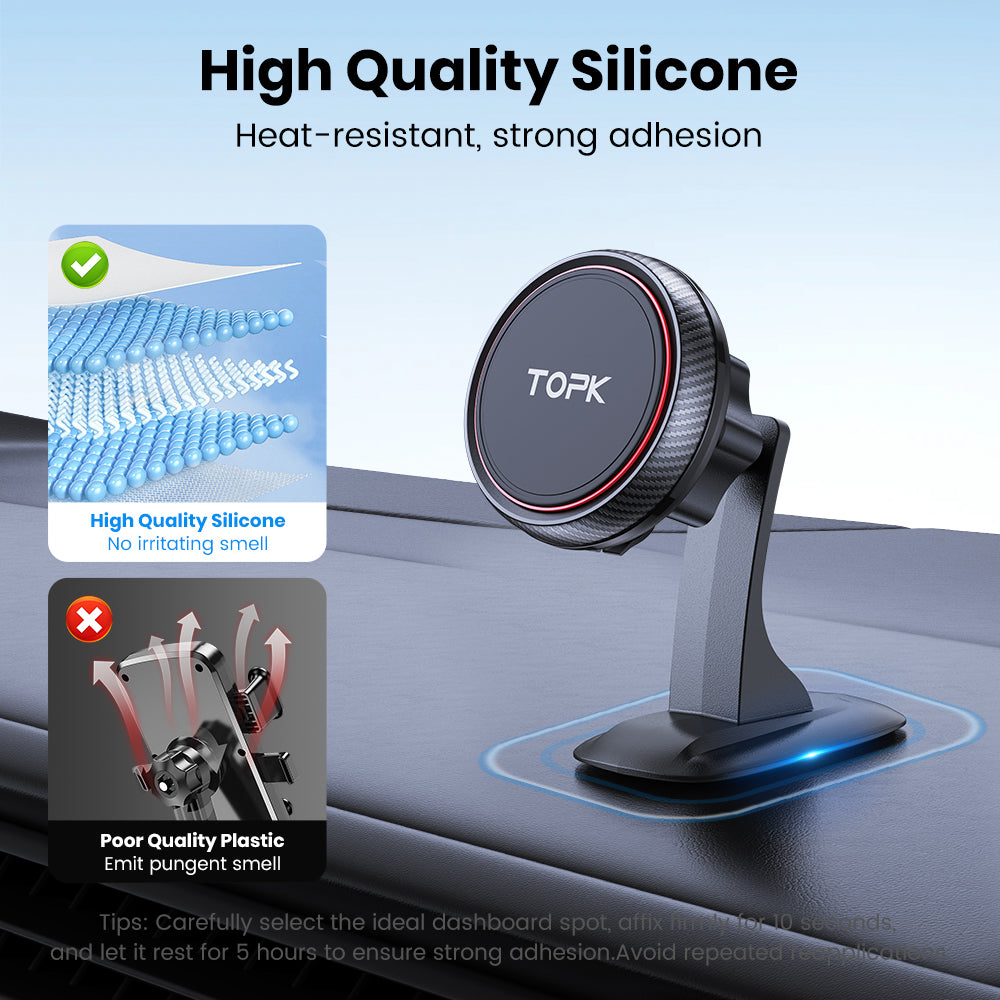 360° Adjustable Magnetic Car Phone Mount