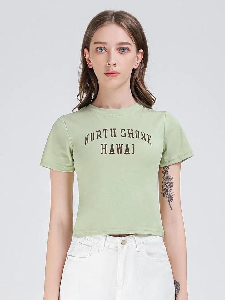 High Street Letter Print Slim Fit Tee