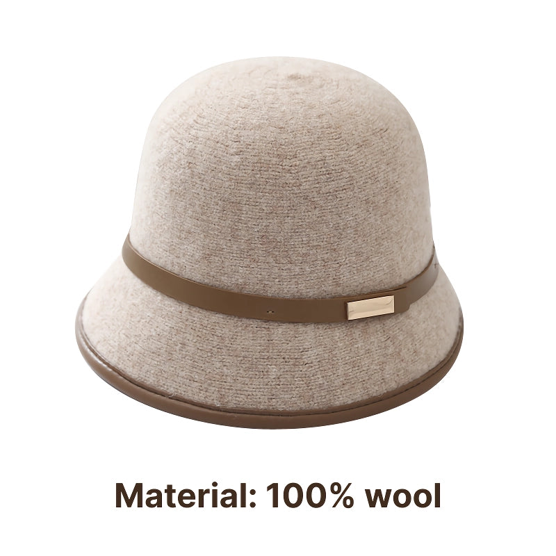 Wool Bucket Hat with Belt