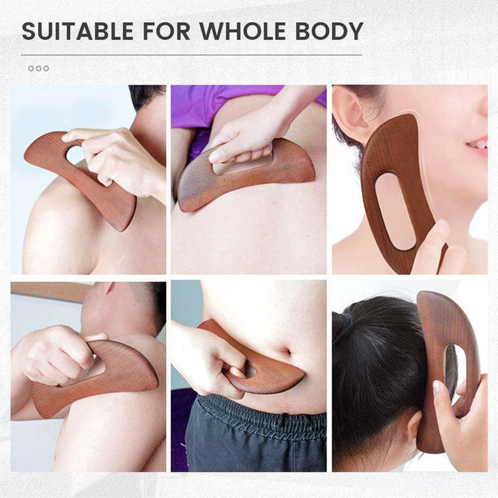 Health Care Slimming Guasha Board Wood Therapy Massage Stick