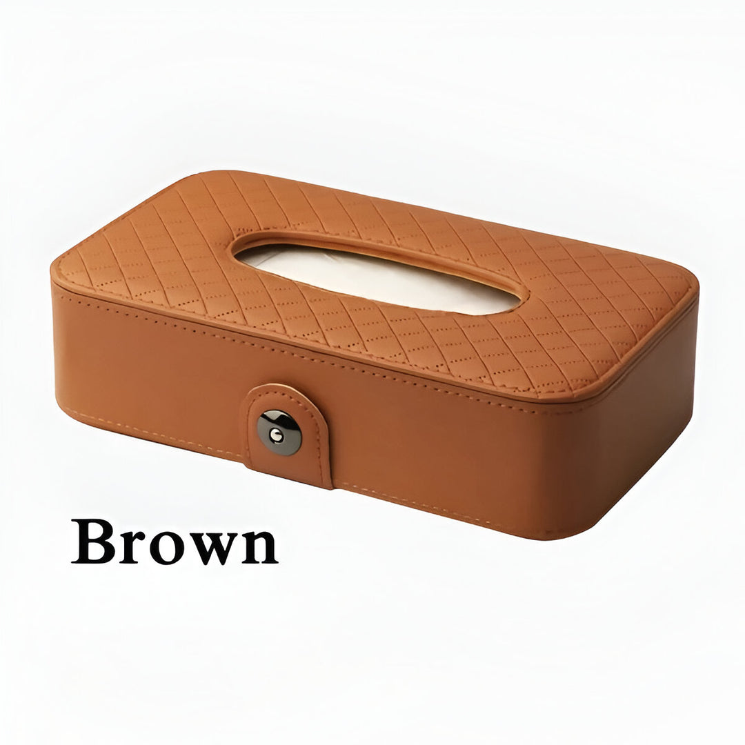 Universal Car Tissue Box - Stylish Leather Napkin Holder