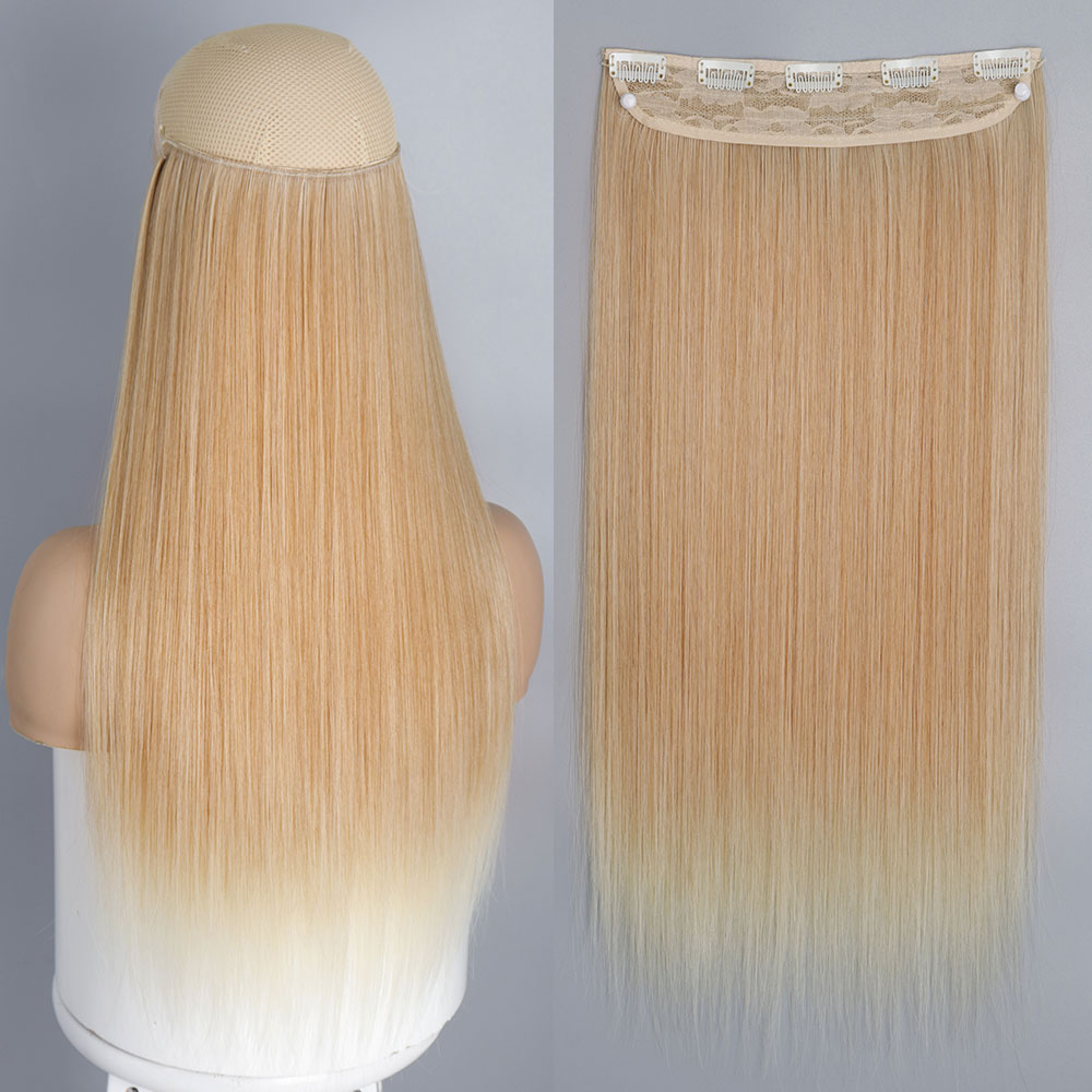 Synthetic Long Straight Hair Clips-in Extensions