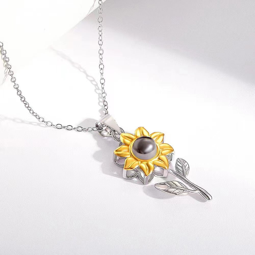 Sunflower Fashion Personality Sunflower Necklace Female
