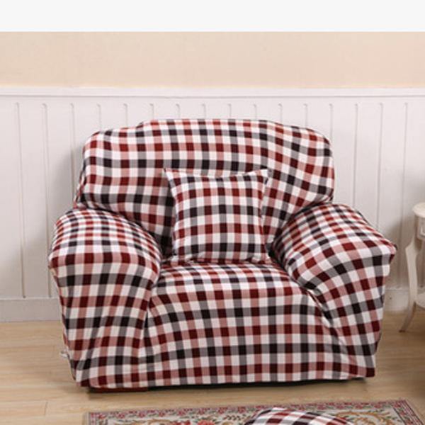 One Seater Textile Spandex Strench Flexible Printed Elastic Sofa Couch Cover Furniture Protector - MRSLM