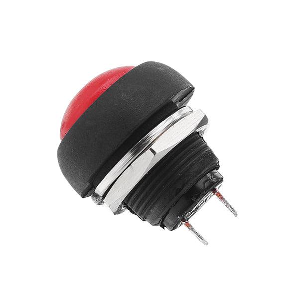 4Pcs Waterproof Button Switch Momentary Off/On Push Button Switch Red 12mm - MRSLM