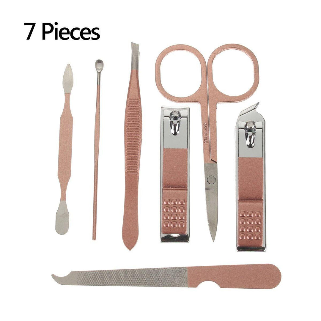 7/10/12/16 / 18Pcs Nail Clipper Set Multi-piece Set Stainless Steel Accessories Nail Clippers Pedicure Beauty Manicure Tool - MRSLM