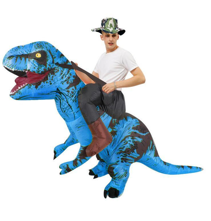 Halloween Carnival Costume Inflatable Dinosaur T-Rex Costume Jurassic World Park Blowup Dinosaur Cosplay Costume Toy - MRSLM