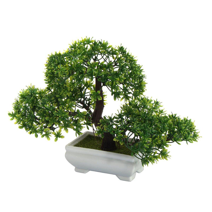 Bonsai Tree with Pot Artificial Plant Decoration for Home Office Desk 18cm - MRSLM