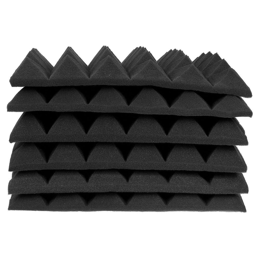 6Pcs Acoustic Panels Tiles Studio Soundproofing Insulation Closed Cell Foam - MRSLM