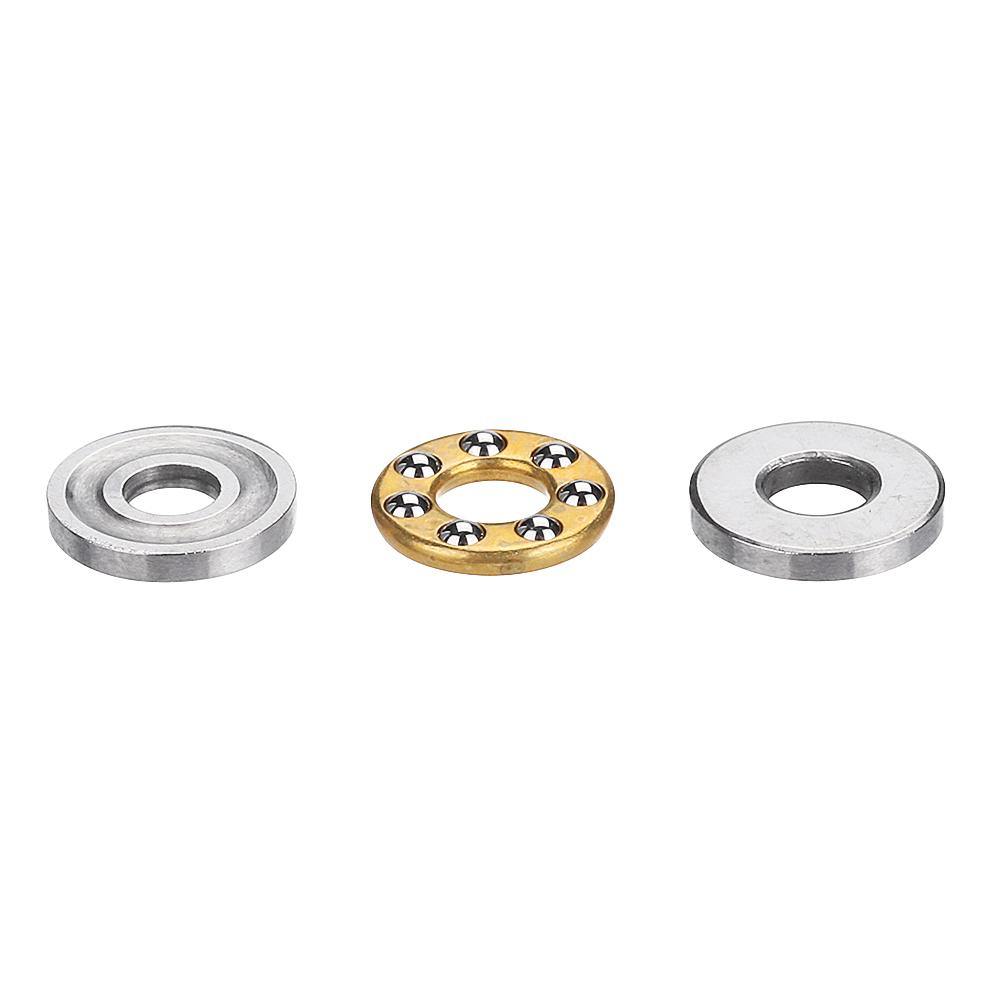 Machifit 5pcs Flat Thrust Ball Bearing ID. 2.5/3/4/6/7/8mm Mini Miniature Bearings F25-6 F3-8 F4-10 - MRSLM