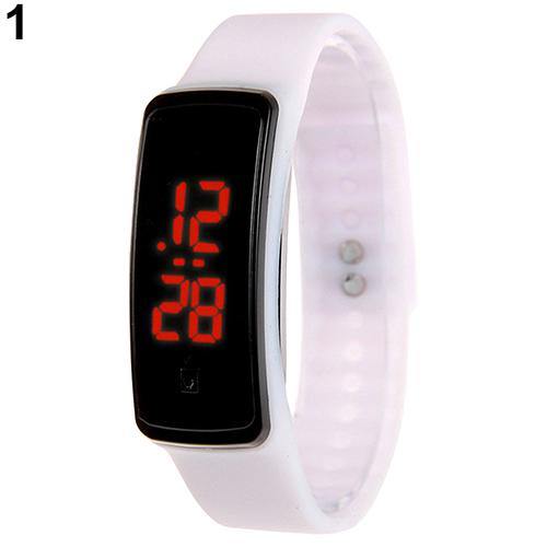 Men Women Silicone Band Digital LED Bracelet Wristwatch Sports Running Watches - MRSLM