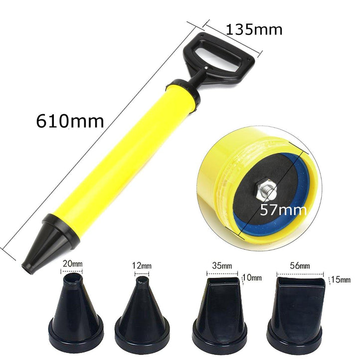 Pointing Grouting Tool Mortar Applicator Tool for Masonry Walls Floors 4 Nozzles - MRSLM