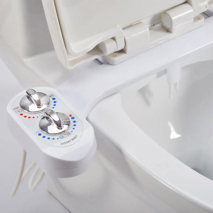 Non-Electric Mechanical Bidet Seat Water Spray Sprinkler Self Bidet Cleaning Device Hot Cold - MRSLM