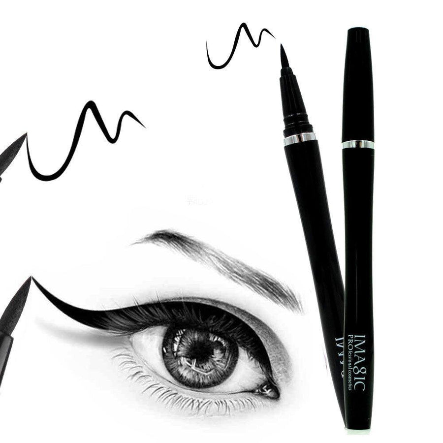 IMAGIC 1PCS Professional Eyeliner Waterproof Liquid Type Makeup Eye Liner Nature Long Lasting For Women Beauty Cosmetics - MRSLM