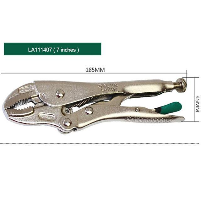 LAOA 5/7/10 Inch Locking Pliers Round Nose Welding Tool Straight Jaw Lock Mole Plier Vice Grips Pliers set - MRSLM