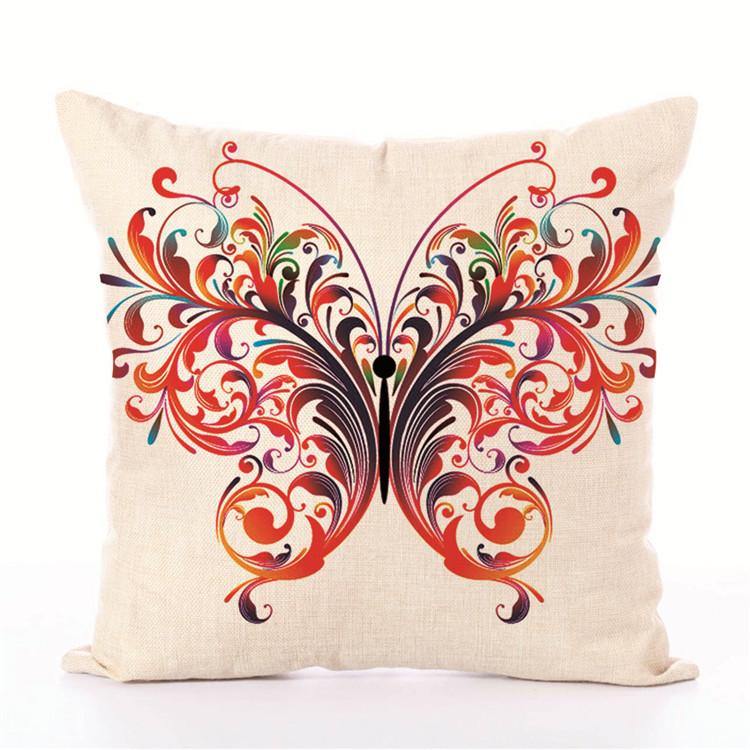 Fairy Tales Flower Style Printed Pillow Cover Butterfly Girls Pillow Case house Bed Hotel Decorative - MRSLM