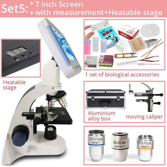 2000X Professional Biological Microscope Sperm Observation Livestock Aquaculture Special All-in-one Microscopio - MRSLM