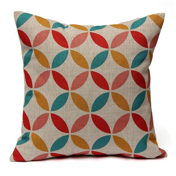 Geometric Abstract Printed Cushion Cover Sofa Bed Pillow Case Pillow Cover - MRSLM