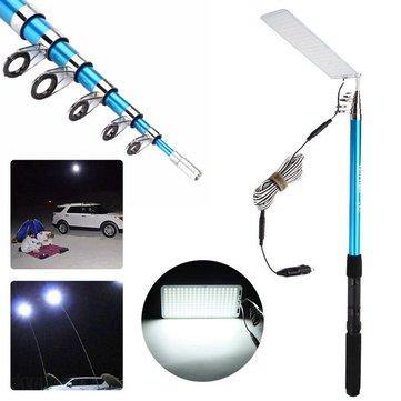 500W Adjustable 5M LED Fishing Lamp Car Camping Light Outdoor Barbecue White Light DC12V - MRSLM