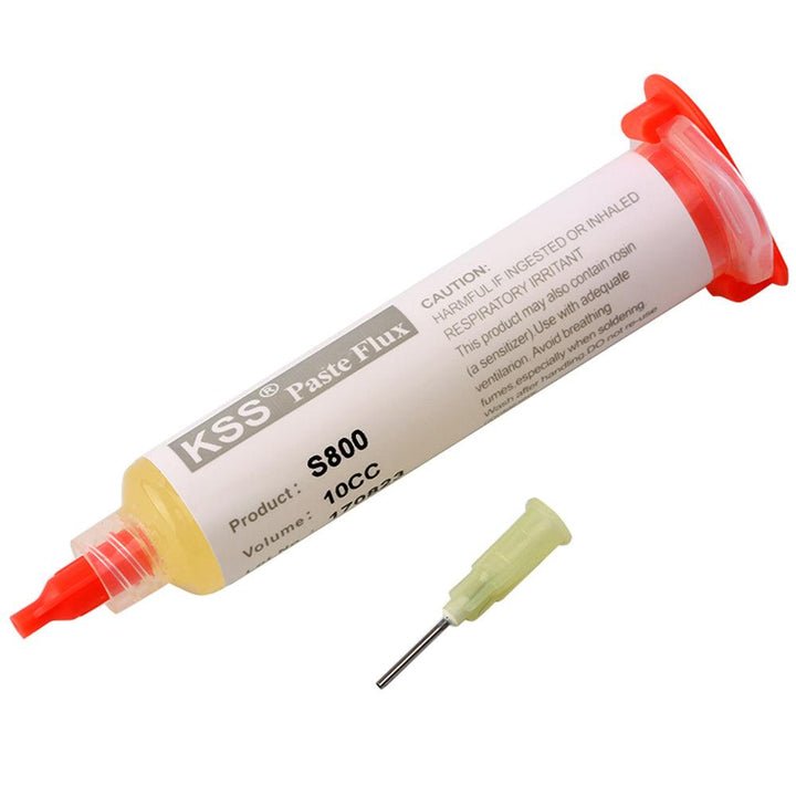 KSS S800 10CC Solder Paste Flux Soldering Paste with Needle for Soldering SMD BGA Dispensing Welding - MRSLM