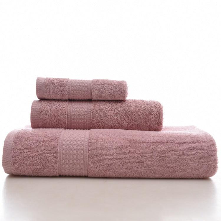 KC LN-01 Bath Pure Towels Long Stapled Cotton Beach Spa Thicken Super Absorbent Towel Sets - MRSLM