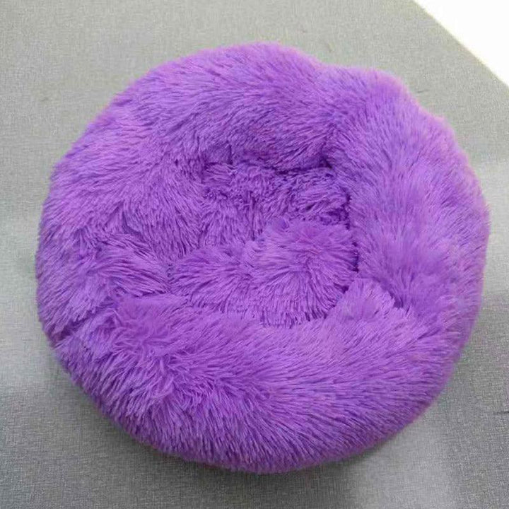 40-100cm Pet Supplies Kennel Round Plush Pet Nest Padded Soft Warm For Cat Bed Mat Pad - MRSLM